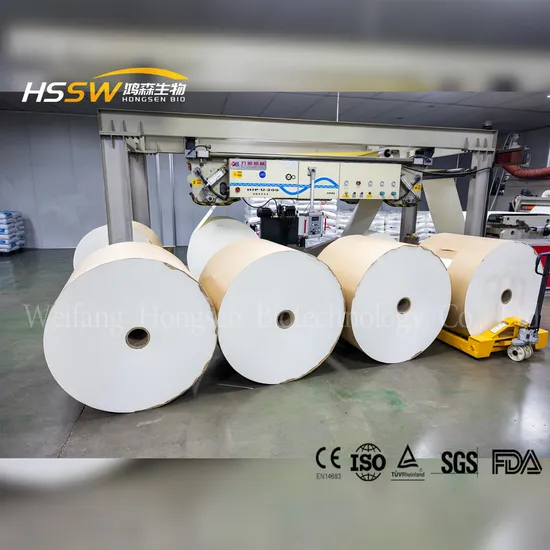 Lebensmittelverpackungsmaterial mit PE/PE-beschichtetem Papier